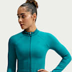 Nike Pro Seamless Women's Full-Zip Training Top. Nike.com